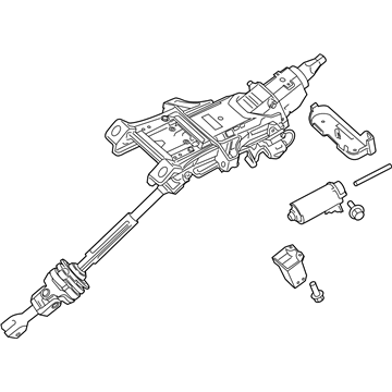 Ford F2GZ-3C529-Q Steering Column Assembly