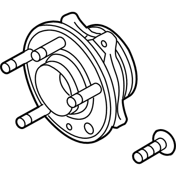 Ford HB5Z-1104-C Hub Assembly - Wheel