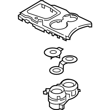 Ford KT4Z-58044D90-AA Control Selector Lever Cover