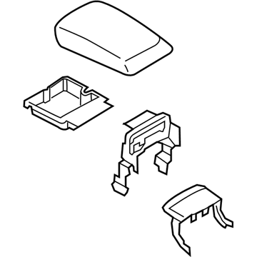 Ford EM2Z-5806024-AC Console Armrest Assembly