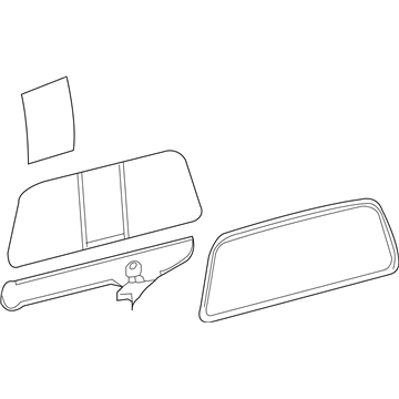 Ford 7C3Z-25422B30-C Glass - Sliding