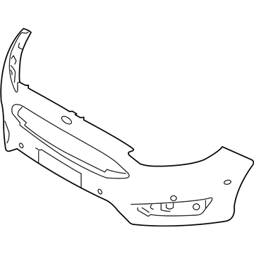 Ford Focus Bumper - F1EZ-17757-CAPTM