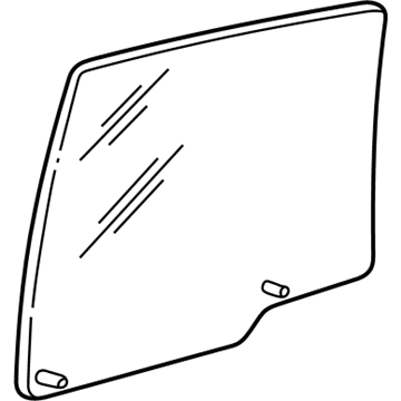Ford 2L1Z-7825713-AB Glass And Channel Assembly