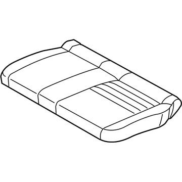 Ford CJ5Z-7863805-BC Rear Seat Cushion Cover Assembly