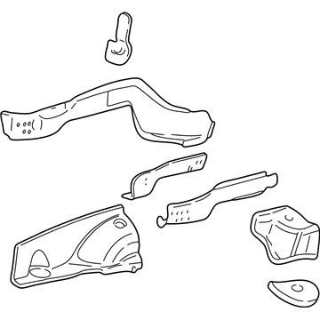 Ford YF1Z-16055-AA Member And Apron - Front Body Side