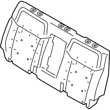 Ford KB3Z-2666800-A PAD - REAR SEAT BACK