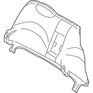Ford 3W3Z-5466600-AAH Rear Seat Back Cover Assembly