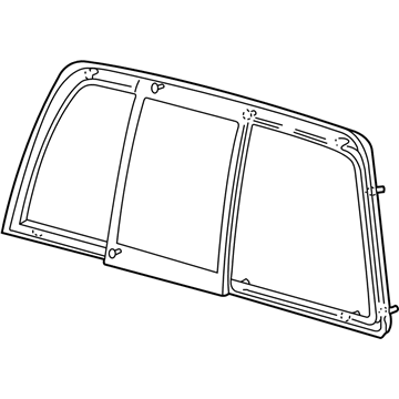 Ford F85Z-15422B30-BA Glass - Sliding