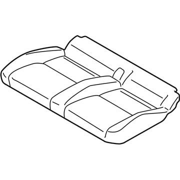 Ford DT1Z-1763805-RA Rear Seat Cushion Cover Assembly