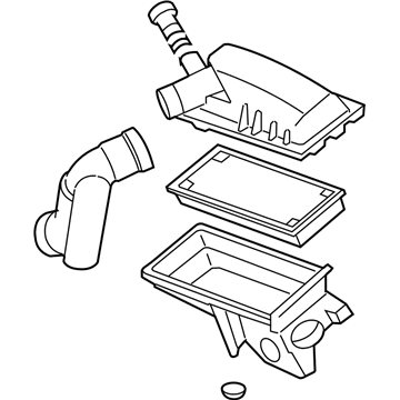 2007 Ford Escape Air Filter Box - 5M6Z-9600-AA