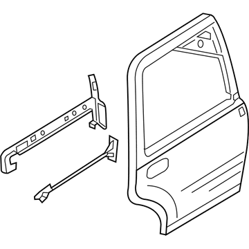 Ford 2L7Z-7824630-AA Door Assy - Rear - Less Hinges