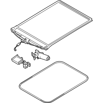 Ford DT1Z-17519A02-AB Sun Blinds Assembly