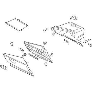 Ford CJ5Z-78060T10-AA Box Assembly - Glove Compartment