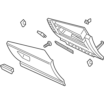 Ford CJ5Z-7806024-AB Door Assembly - Glove Compartment