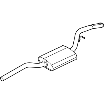 Ford CV6Z-5230-Y Centre And Rear Muffler Assembly