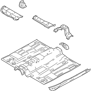 Ford DV6Z-1711135-A Pan Assembly - Floor - Front