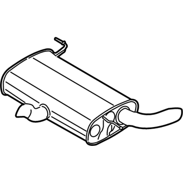 Ford DM5Z-5230-C Rear Muffler Assembly