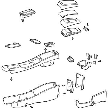 Ford 2F1Z-54045A36-CAC Console Assembly