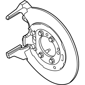 Ford AL5Z-2B582-C Brake Back Plate Assembly