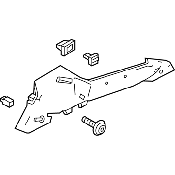 Ford F1EZ-5846808-AA Support - Rear Package Tray Trim