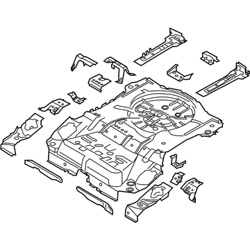 Ford CV6Z-7811215-A Pan Assembly - Floor