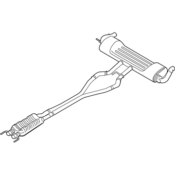 Ford HP5Z-5230-A Centre And Rear Muffler Assembly