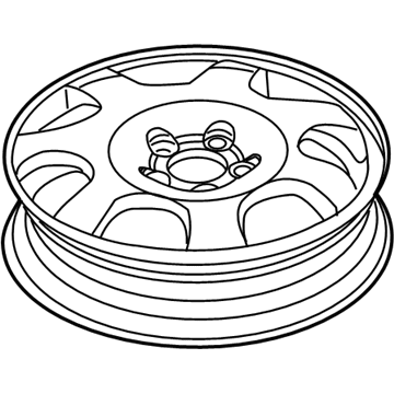 Ford FA1Z-1007-E Wheel Assembly