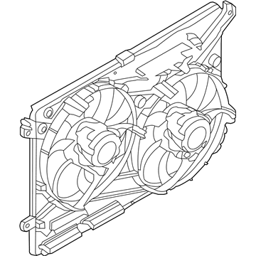 Ford FG9Z-8C607-A Motor And Fan Assembly - Engine Cooling