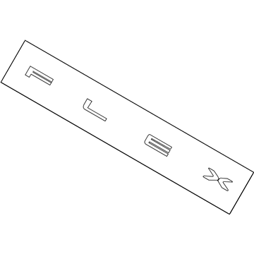 Ford DA8Z-5842528-A Nameplate