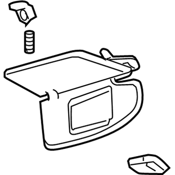 Ford 7H6Z-5404104-AB Sun Visor Assembly