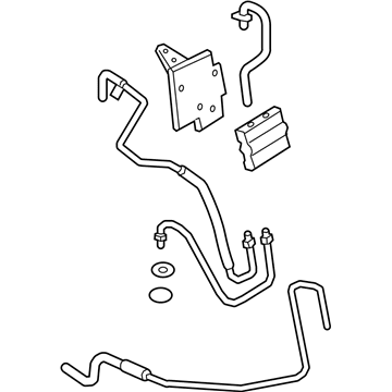 Lincoln Continental Oil Cooler Hose - HD9Z-7R081-D