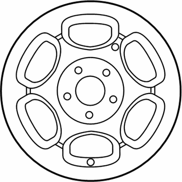 Ford YL7Z-1007-CA Wheel Assembly