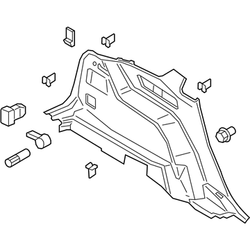 Ford KT4Z-5831013-FA Quarter Trim Assembly