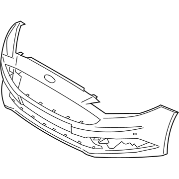 Ford HS7Z-17D957-AAPTM Bumper Assembly - Front