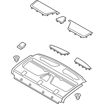 Ford FP5Z-5446668-AD Panel Assembly - Rear Package Tray