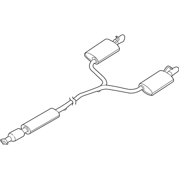 Ford JB5Z-5F250-B Catalytic Converter Assembly