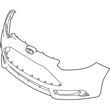 2017 Ford Focus Bumper - F1EZ-17757-DAPTM