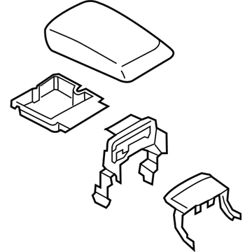 Ford EM2Z-5806024-AA Console Armrest Assembly