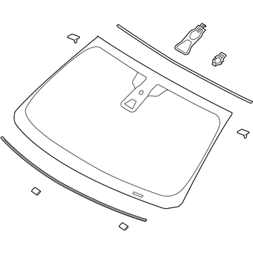 Ford DA5Z-5403100-B Windshield Glass