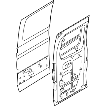 Ford EK4Z-7620124-D DOOR ASY - HINGED SIDE LOADING