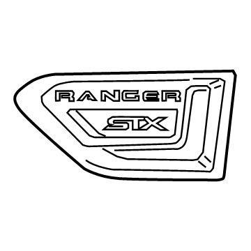 2019 Ford Ranger Emblem - KB3Z-16720-BB
