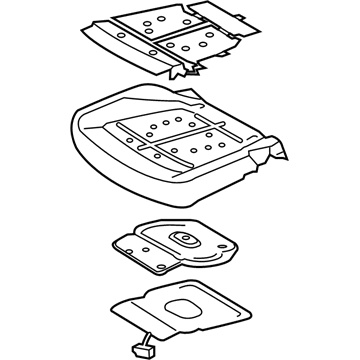 Ford JL1Z-78632A23-H Front Seat Heating Pad Assembly