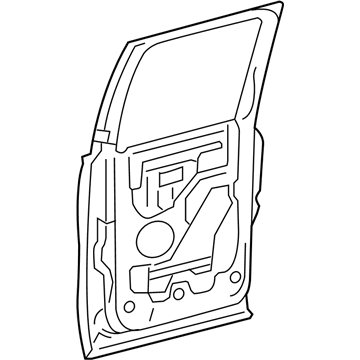 Ford 5L3Z-1624631-C Door Assembly - Rear - Less Hinges