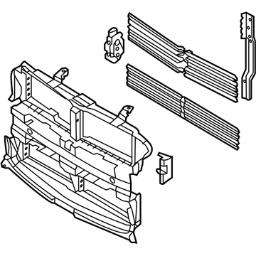 Ford DG1Z-8475-A Shutter Assembly - Radiator Control