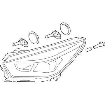 Ford JJ5Z-13008-B Headlamp Assembly