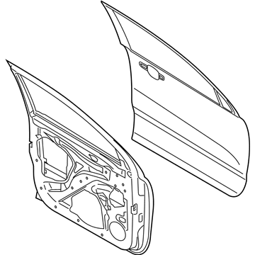 Ford KB3Z-2120124-A DOOR ASY - FRONT