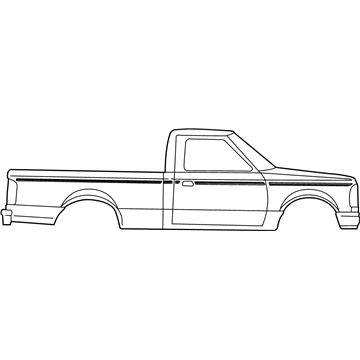 Ford F87Z1020001EAB Decal Stripe