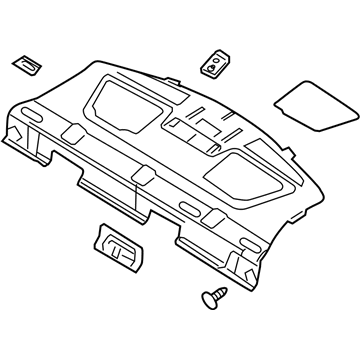 Ford 8E5Z-5446668-DC Panel Assy - Rear Package Tray Trim