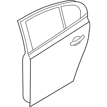 Ford 8A5Z-5424631-A Door Assembly - Rear - Less Hinges