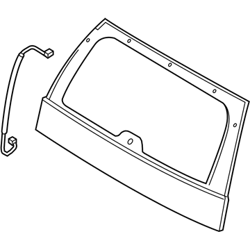 Ford 3L2Z-78422A12-CB Glass - Back Window